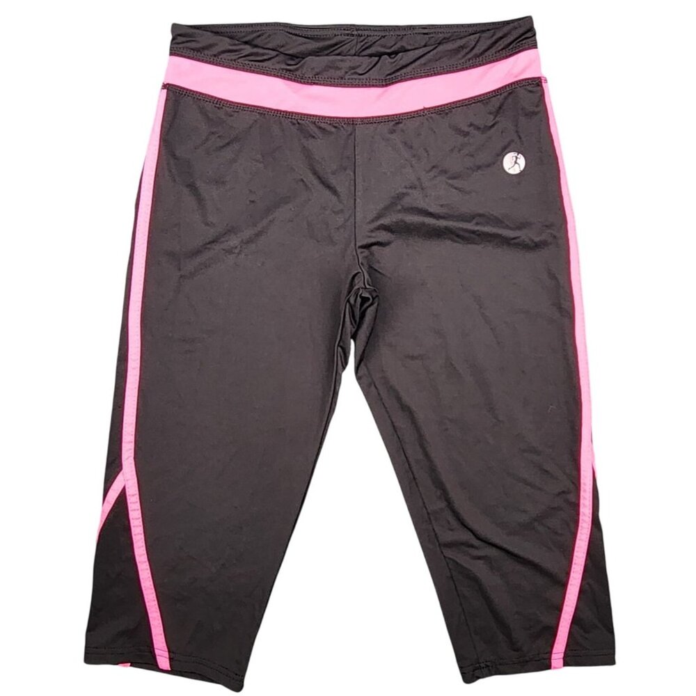 Women's Necessity Capri Pants Black Hot Pink Legging Athletic Large Stretch